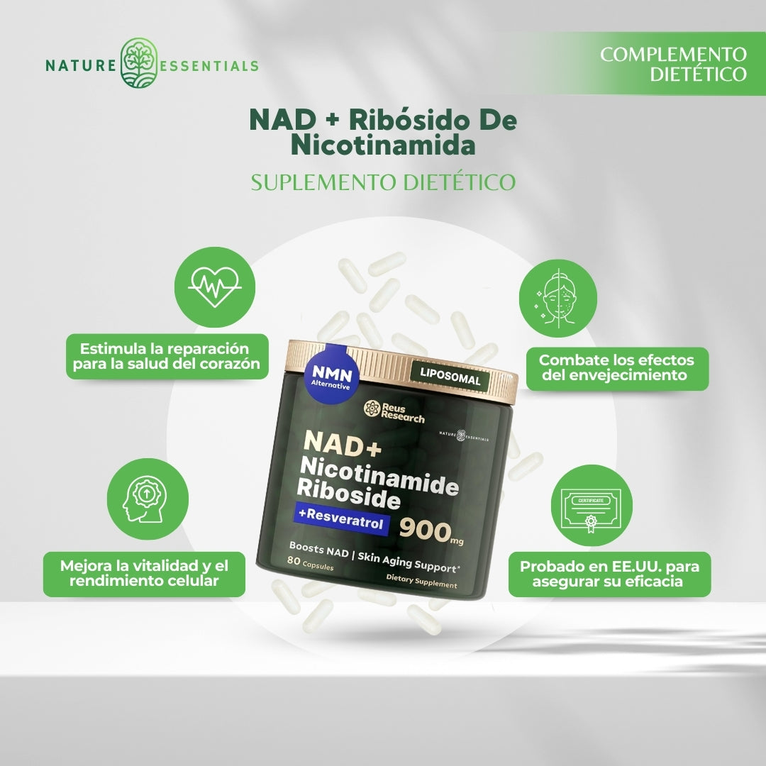 NAD + Ribósido De Nicotinamida: SUPLEMENTO DIETÉTICO