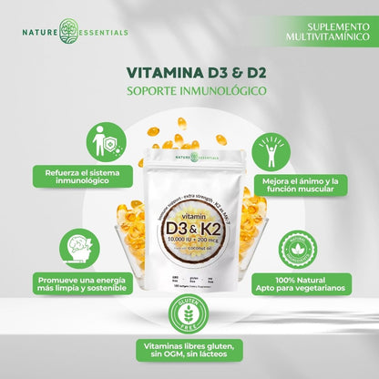 Vitamin D3 & K2: Sumplemento de Refuerzo