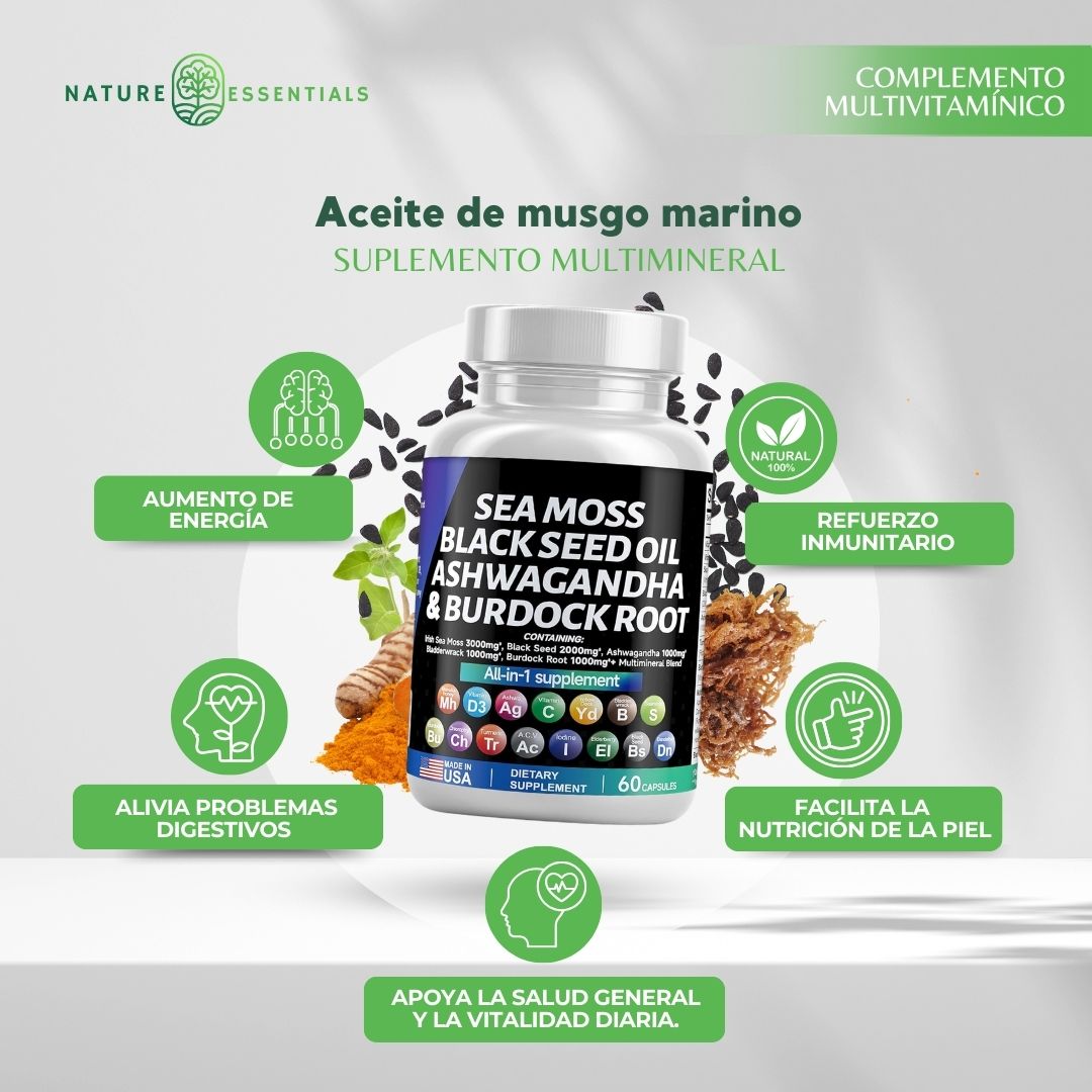 Sea Moss: Aceite de Semilla Negra