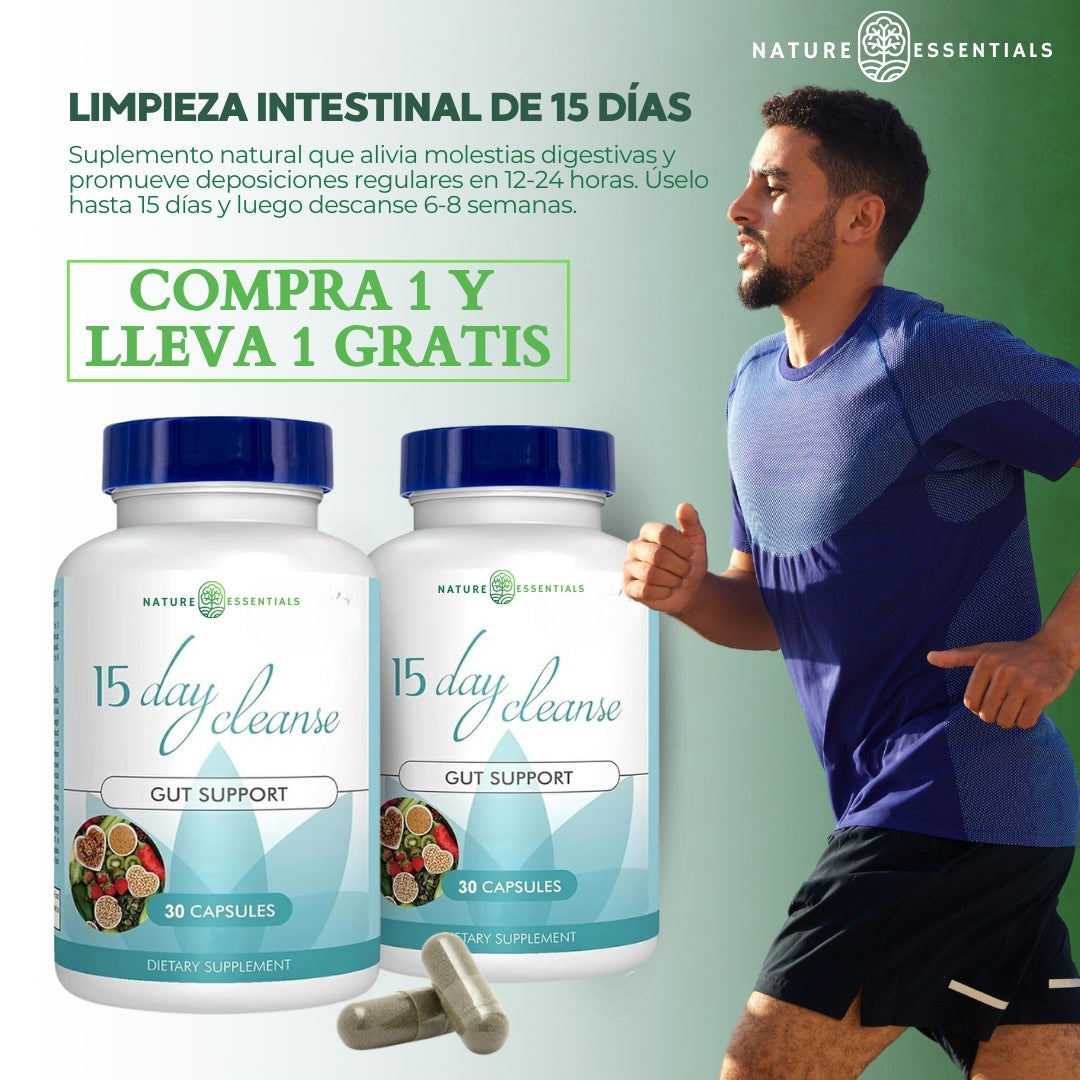 LIMPIEZA INTESTINAL DE 15 DÍAS: Suplemento Dietético