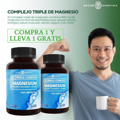 Complejo de magnesio triple: suplemento dietético