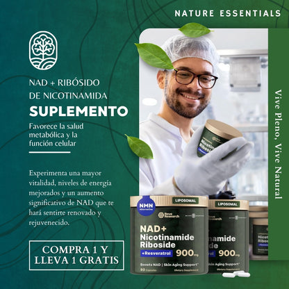 NAD + Ribósido De Nicotinamida: SUPLEMENTO DIETÉTICO