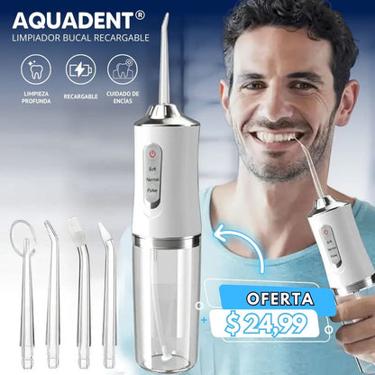 AquaDent: Limpiador Bucal con Kit 5 Accesorios