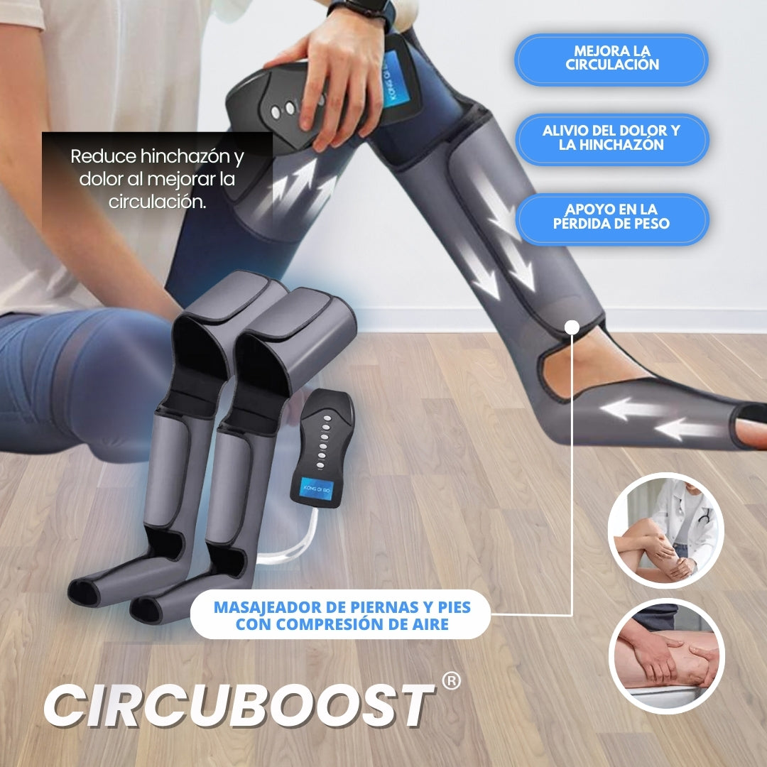 CircuBoost®: Masajeador de piernas y pies con compresión de aire